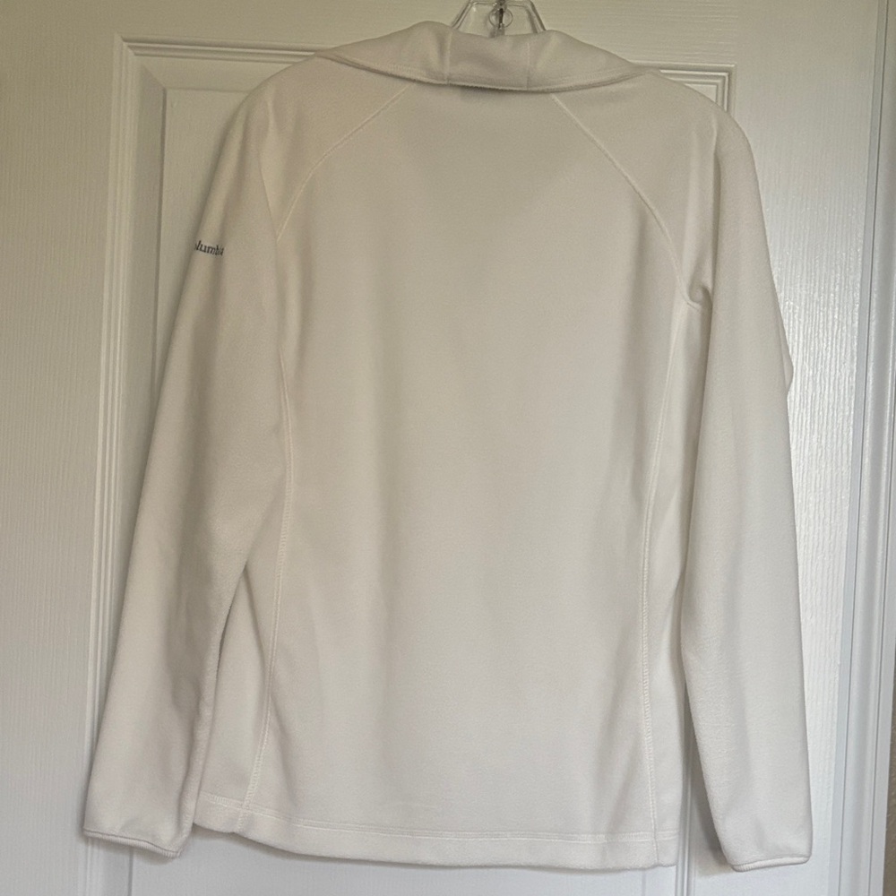 Columbia Women's White Cowl Neck soft fabric M - Picture 3 of 5